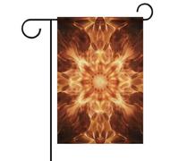 Beau drapeau de jardin floral à motif de flamme 30,5 x 45,7 cm double face à l'extérieur, anniversaire de mariage, cour, drapeau extérieur pour famille, nom de famille, décoration extérieure