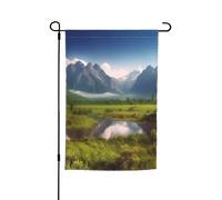Beau drapeau de jardin paysage 30,5 x 45,7 cm double face printemps été décoratif bannière drapeau de cour petit drapeau saisonnier vacances décoration extérieure