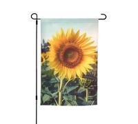 Beau drapeau de jardin tournesol 30,5 x 45,7 cm double face printemps été décoratif drapeau de cour bannière petit drapeau saisonnier vacances décoration extérieure