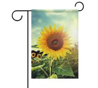 Beau drapeau de jardin tournesol pour toutes les saisons, 30,5 x 45,7 cm, bannière de jardin double face, drapeaux d'extérieur pour décorations de vacances, terrasse, pelouse