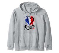 Beau Drapeau I Love France Vacation Travel Lovely Heart Sweat à Capuche