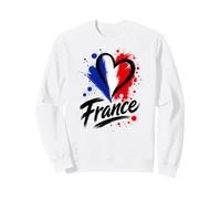 Beau Drapeau I Love France Vacation Travel Lovely Heart Sweatshirt