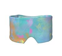 Beau fond abstrait imprimé doux yeux et cache-oreilles pour adultes couverture de protection pour le sommeil de voyage soulagement de la sieste