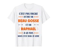 Beau gosse Super Raphael garçon prénom Humour Raphael T-Shirt