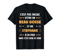 Beau gosse Super Stephane garçon prénom Humour Stephane T-Shirt