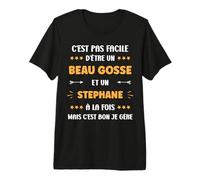 Beau Gosse Super Stephane garçon prénom Humour Stephane T-Shirt Haut de Gamme