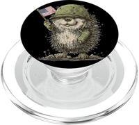 Beau hérisson avec Mission Militaire PopSockets PopGrip pour MagSafe