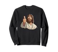 Beau Jésus Christ avec Pouce vers Le Haut Sweatshirt