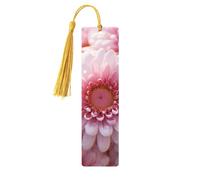 Beau marque-page en bois à pois avec pompons, étiquettes rectangulaires en bois naturel, cadeaux pour homme et femme