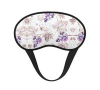 Beau masque de feuilles de vigne bloquant la lumière, masque de sommeil occultant confortable pour voyage, yoga, couverture douce des yeux