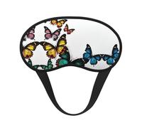 Beau masque de sommeil avec imprimé papillon, blocage de la lumière, doux et confortable, pour homme et femme, pour dormir, voyage, travail de nuit