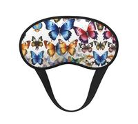 Beau masque de sommeil avec imprimé papillon, couverture souple, sans pression pour dormir, masques pour les yeux pour les personnes dormant sur le côté