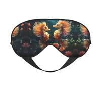 Beau masque de sommeil doux pour les yeux avec sangle élastique/bandeau pour homme et femme, voyage, sieste