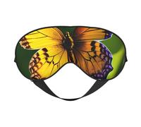 Beau masque de sommeil en forme de papillon lumineux, 100 % soie naturelle de mûrier avec couvre-yeux ultra doux pour dormir, voyager, sieste