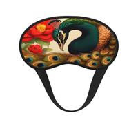Beau masque de sommeil motif paon, doux et confortable pour homme, femme, masque de sommeil confortable