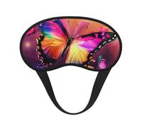 Beau masque de sommeil occultant à imprimé papillon pour homme et femme, masque pour les yeux zéro pression oculaire pour les voyages et tout le sommeil