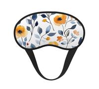 Beau masque de sommeil occultant à motif floral sauvage - Masque doux réglable pour bloquer complètement la lumière, sommeil profond, voyage et relaxation