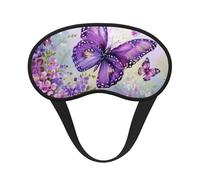 Beau masque de sommeil occultant avec imprimé papillon pour homme et femme, masque pour les yeux zéro pression oculaire pour les voyages et tout autour du sommeil