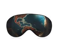 Beau masque globe pour les yeux, masque de sommeil latéral léger, masque de sommeil, coussinet nasal et bande élastique pour enfants, femmes et hommes