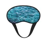 Beau masque pour les yeux avec impression de surface de mer pour adultes et enfants, doux et confortable pour dormir, voyage, sieste, blocage de la lumière