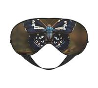 Beau masque pour les yeux avec imprimé ailes de papillon de nuit, léger, voyage, yoga, camping, détente en plein air