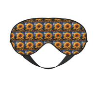 Beau masque pour les yeux de tournesol 2 imprimés, léger, respirant, occultant, idéal pour le voyage, la sieste, le yoga, la méditation
