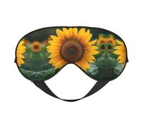 Beau masque pour les yeux imprimé tournesol, masque de sommeil soyeux pour homme et femme, pour le sommeil et la relaxation