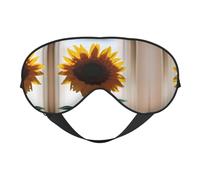 Beau masque pour les yeux imprimé tournesols doux - sommeil confortable, ombre de nuit élastique, couvre-yeux pour les voyages, la méditation