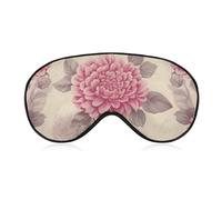 Beau masque vintage à fleurs pour homme et femme, respirant et réglable, masque de sommeil ultra doux, bandeau de voyage léger pour avion, sieste, sommeil nocturne