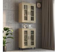 BEAU Meuble de rangement Suspendu - Armoire murale suspendue - Chêne sonoma - 69,5x34x90 cm mode985034