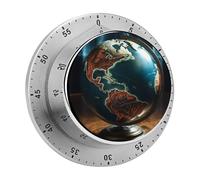 Beau minuteur numérique en forme de globe, minuteur numérique pour la cuisine, les œufs, la salle de classe, pour enseignant, compte à rebours magnétique pour exercice, étude, four