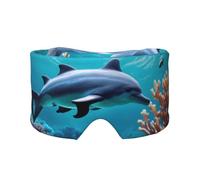 Beau monde sous-marin dauphins corail imprimé adultes enfants doux sommeil cache-oreilles occultant voyage sieste maison bureau camping