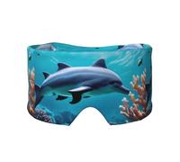 Beau monde sous-marin dauphins corail imprimé sommeil cache-oreilles bloquant pour la maison, le bureau, le camping, l'avion
