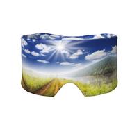 Beau paysage confortable, cache-oreilles pour dormir, bandeau chaud et design double face peuvent tous être utilisés. Convient pour la méditation et le yoga.