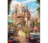 Beau Paysage de château Puzzle de 1000 Pièces pour Adultes, 75x50cm Puzzles Classiques 1000 pièces Adultes, Puzzle Stimulant Parfait pour Les Soirées de Jeu