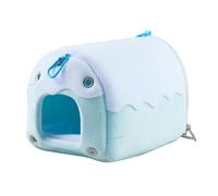 Beau Perroquet en Peluche Grotte Petit Animal de Compagnie Nids Chaud Reposant Animal de Compagnie Nids Chaud pour Temps Froid Peluche Maison à Oiseaux