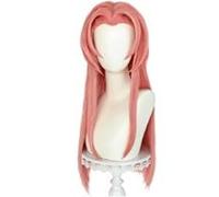 Beau Perruque bandeau droite rose for femmes, confortable à porter, douce et naturelle, adaptée aux jeux de rôle quotidiens en soirée