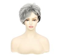 Beau Perruque courte dégradée for femme avec cheveux bouclés et moelleux