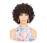 Beau Perruque de cheveux bouclés courte for femmes adaptée à diverses occasions(Natural)