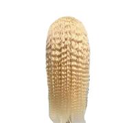 Beau Perruque de cheveux humains bouclés 220% densité blonde vague d'eau 13x6 perruque frontale Hd dentelle for les femmes(22inches)