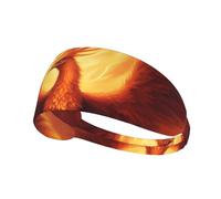 Beau Phoenix Bandeau de Sport Elastique Imprimé Bandeau de Sport Convient pour Course Fitness Tennis Yoga