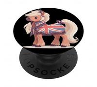 Beau Poney du Royaume-Uni pour Les Amateurs de Chevaux PopSockets PopGrip Adhésif