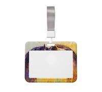 Beau porte-badge coulissant en plastique rigide pour cartes de travail pour infirmières et bureau