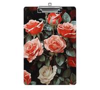Beau porte-bloc en acrylique A4 avec trous de suspension en acier inoxydable, durable pour notes, examens, partitions de musique 31,8 x 21,6 cm