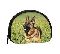 Beau porte-monnaie portable imprimé tournesol pleine largeur est pratique pour un usage quotidien, Berger allemand, Taille unique, Pochette à monnaie