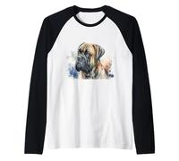 Beau Portrait de Bullmastiff à l'aquarelle Manche Raglan