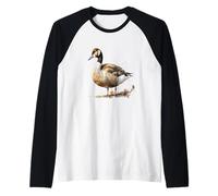 Beau Portrait de Canard Aquarelle Manche Raglan