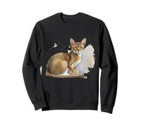 Beau Portrait de Chat abyssin à l'aquarelle Sweatshirt