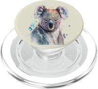 Beau Portrait de Koala Aquarelle PopSockets PopGrip pour MagSafe