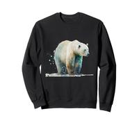 Beau Portrait d'ours Polaire à l'aquarelle Sweatshirt